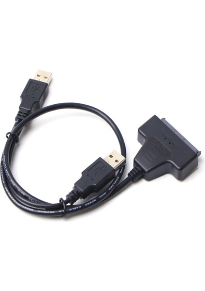 Usb2.0 - Sata Adaptör Kablosu 2 5 Inç Sabit Disk Kablosu Çift Başlı Usb2.0 - Sata Veri Aktarım Kablosu (Yurt Dışından)