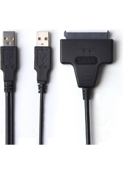 Usb2.0 - Sata Adaptör Kablosu 2 5 Inç Sabit Disk Kablosu Çift Başlı Usb2.0 - Sata Veri Aktarım Kablosu (Yurt Dışından)