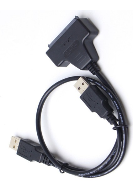 Usb2.0 - Sata Adaptör Kablosu 2 5 Inç Sabit Disk Kablosu Çift Başlı Usb2.0 - Sata Veri Aktarım Kablosu (Yurt Dışından)