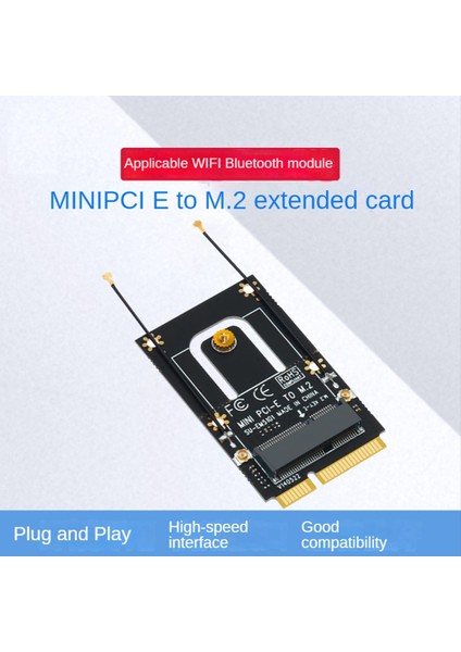 M.2 Ngff Mini Pcı-E Adaptörü Dönüştürücü Genişletme Kartı M2 Anahtar Ngff E Arayüzü M2 Kablosuz Bluetooth Wifi Modülü (Yurt Dışından)