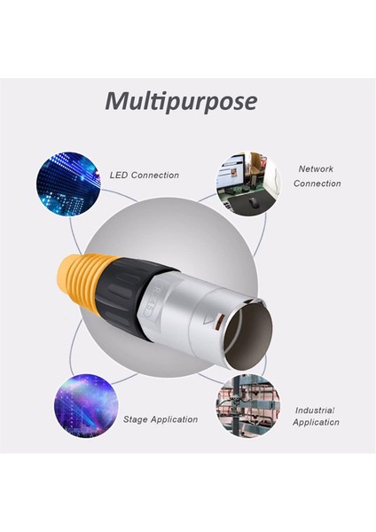 10 Adet RJ45 Su Geçirmez Panel Konnektörü CAT5E Ethernet Soketi Endüstriyel Ev Ağı Için Metal Ethernet Kablo Konnektörü (Yurt Dışından) fırsatları