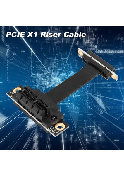 Pcıe X1 Yükseltme Kablosu Çift 90 Derece Sağ Açı Pcıe 3.0 X1 - X1 Uzatma Kablosu 8 Gbps Pcı Express 1x Yükseltme Kartı - 5 cm (Yurt Dışından)