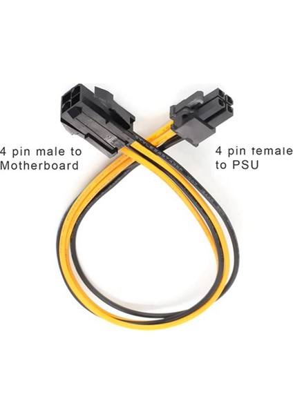 10 Paket Cpu 4 Pin Uzatma Güç Kablosu Anakart Atx Güç Kaynağı Psu 8 Inç (Yurt Dışından)