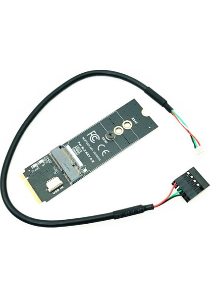 M.2 Key-M - M.2 Ngff Pcıe Protokolü Kablosuz Ağ Kartı Modülü Için Key Ae/e Adaptör Yükseltici Kartı (Yurt Dışından)