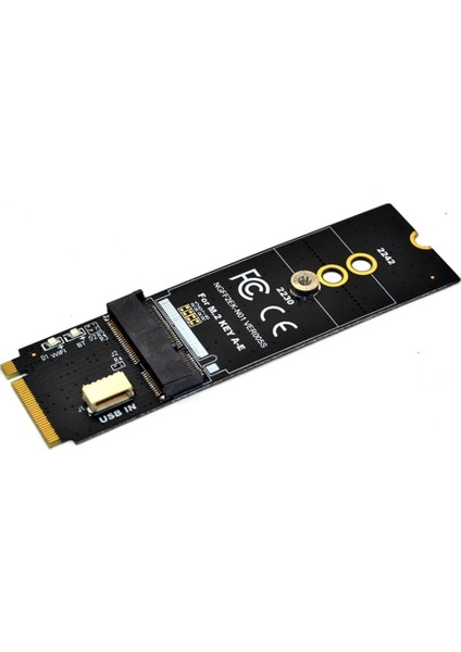 M.2 Key-M - M.2 Ngff Pcıe Protokolü Kablosuz Ağ Kartı Modülü Için Key Ae/e Adaptör Yükseltici Kartı (Yurt Dışından)