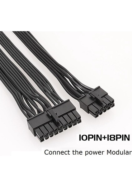 18+10-Pin'den 24-Pin'e Atx Güç Kaynağı Kablosu Corsaır Rmx Serisi RM1000X/RM850X/RM750X/RM650X Için Modüler Psu Güç Kablosu (Yurt Dışından)