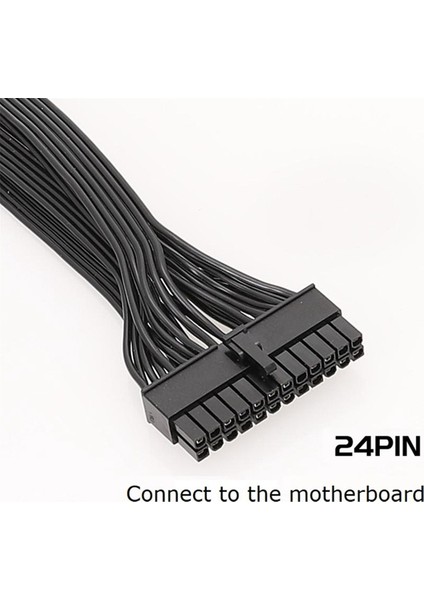 18+10-Pin'den 24-Pin'e Atx Güç Kaynağı Kablosu Corsaır Rmx Serisi RM1000X/RM850X/RM750X/RM650X Için Modüler Psu Güç Kablosu (Yurt Dışından)