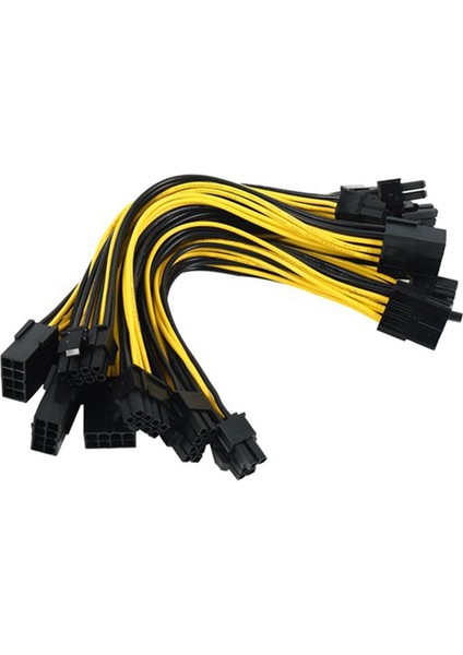 10 Adet 8 Pin Pcıe Çift Pcıe 8 (6 + 2) Pin Güç Kablosu Anakart Grafik Kartı Pcı-E Gpu Güç Ayırıcı Gpu Güç Kablosu (Yurt Dışından)