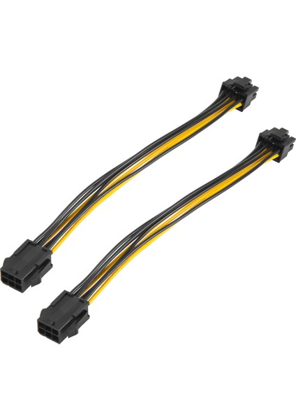 2 Paket Grafik Kartı 6 Pin - 8 Pin Pcıe Adaptör Güç Kablosu (Gpu Video Grafik Kartı Güç Kablosu) 7 8 Inç (Yurt Dışından)