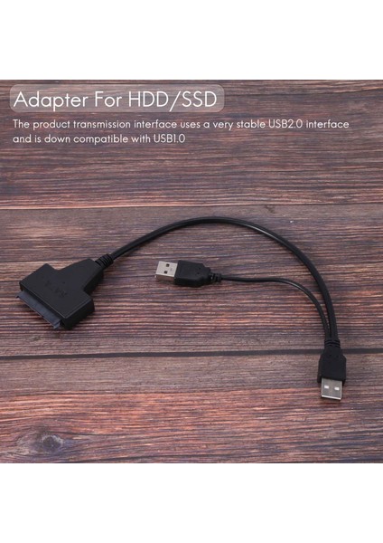 USB 2.0 - Ide Sata S-Ata 2.5/3.5 Inç Adaptör Hdd/ssd Dizüstü Bilgisayar Sabit Disk Sürücüsü Dönüştürücü Kablosu (Yurt Dışından)
