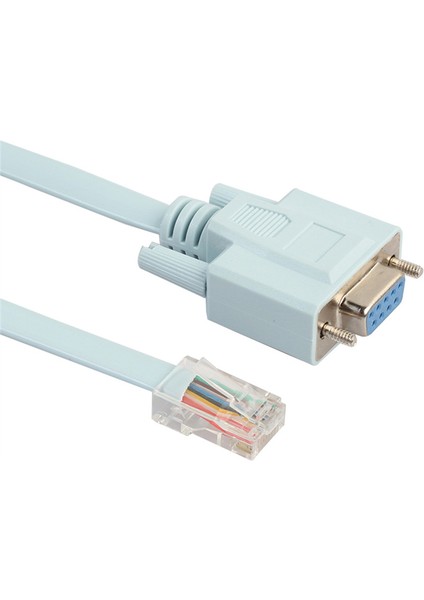 USB Konsol Kablosu RJ45 Cat5 Ethernet RS232 Db9 Com Bağlantı Noktası Seri Dişi Rollover Yönlendiriciler Ağ Adaptör Kablosu 1.8 M (Yurt Dışından)