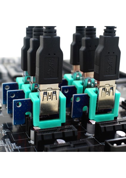 10 Adet Pcıe Yükseltici Kart Tutucu Dikey Montaj Soyunma 1x 16X Pcıe Kablo Genişletici Madencilik Için Eth Btc Yükseltici-Kırmızı (Yurt Dışından)