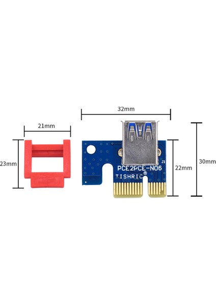 10 Adet Pcıe Yükseltici Kart Tutucu Dikey Montaj Soyunma 1x 16X Pcıe Kablo Genişletici Madencilik Için Eth Btc Yükseltici-Kırmızı (Yurt Dışından)