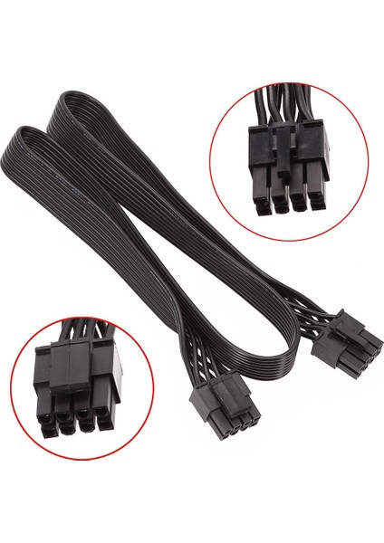 Cpu 8 Pin Erkek - Cpu 8 Pin (4+4) Erkek EPS-12V Anakart Güç Adaptörü Kablosu Corsair Modüler Güç Kaynağı Için (60 Cm) (Yurt Dışından)