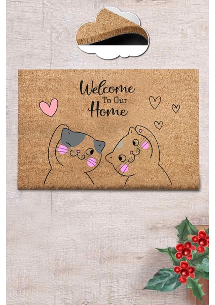 Coco Burrow 40 x 60 cm Kıl Paspas , Iç ve Dış Kapı Paspası