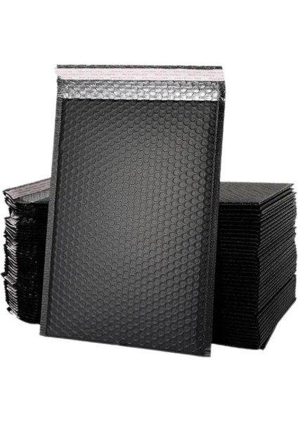 Ozn Aksesuar Bantlı Siyah Patpatlı Balonlu Kargo Poşeti E Ticaret Poşeti 50 Adet 11X13+4