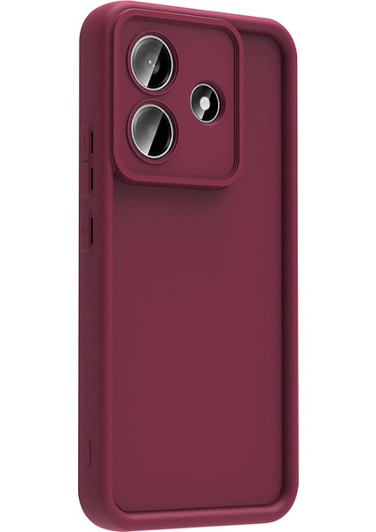 Xiaomi Redmi Note 14 Kılıf Kamera Korumalı Alt Ananas Kapak - Siyah