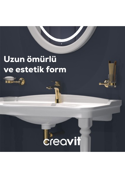 Lavabo Sifon 33 cm G1 1/4 - Altın