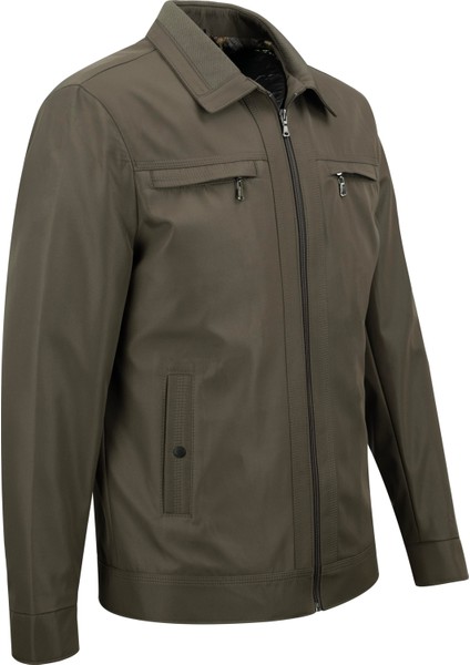 Erkek Polo Yaka Çift Cepli Astarlı Mevsimlik Mont - A00001 fiyatları