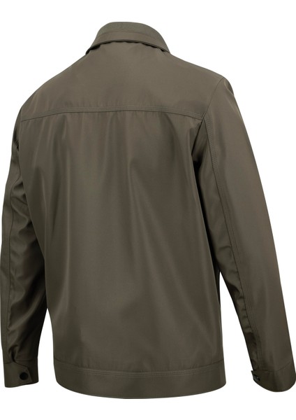 Erkek Polo Yaka Çift Cepli Astarlı Mevsimlik Mont - A00001 fırsatları