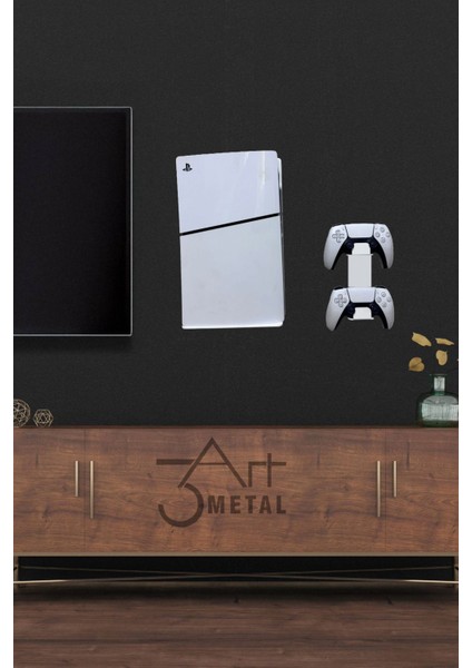 2’li Fırsat Ps5 ve Ps5 Slim Duvar Standı ve Joystick Konsol Tutacağı - Playstation 5 Standı fiyatları