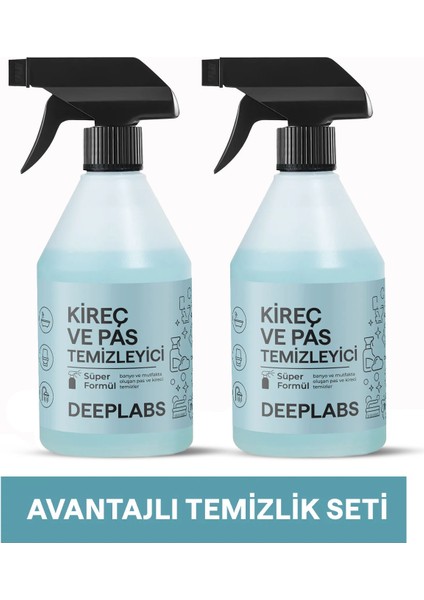 Ultra Etkili Pas ve Kireç Temizleyici 2'li Set 500 ml