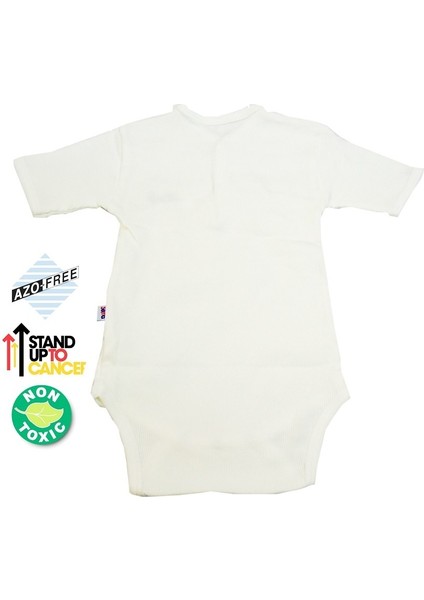 Yarım Kol Kaşkorse Badi (Body) - Ekru 12-18 Ay