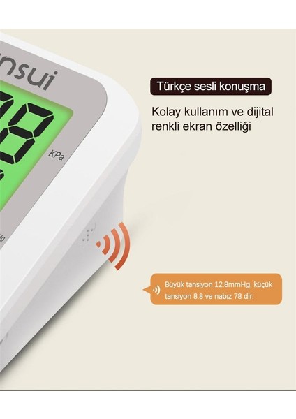 Türkçe Konuşan Koldan Ölçer Hafızalı Dijital Tansiyon Cihazı indirimleri