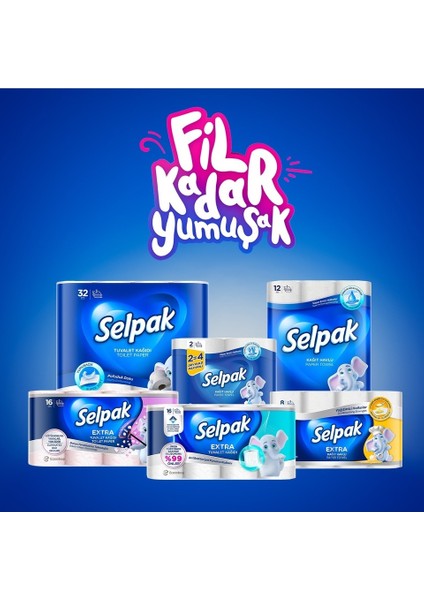 Kağıt Havlu (3 Katlı) 12 Li Set Extra (2pk*6)