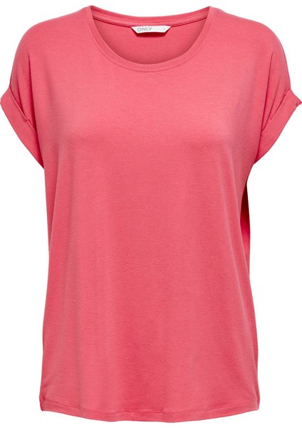 Regular Fit Bisiklet Yaka Onlmoster T Shirt Bayan T SHİRT 15106662 indirimleri