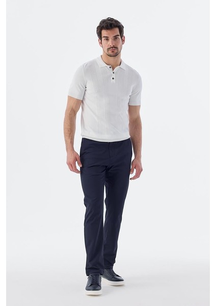 Beyaz Slim Fit Desenli Polo Yaka T-Shirt fiyatları