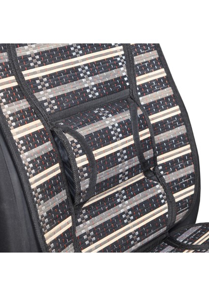 Oto Hasır Bambu Minder Ön Siyah Ikili Takım Bel Destekli Terletmez WF-1819-BK fiyatları