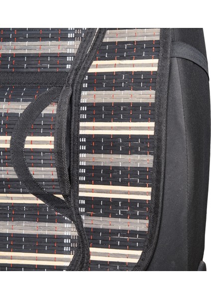 Oto Hasır Bambu Minder Ön Siyah Ikili Takım Bel Destekli Terletmez WF-1819-BK fırsatları