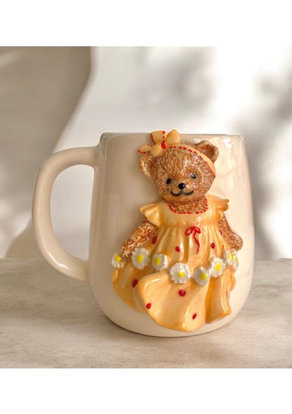 El Yapımı Seramik Papatya Teddy Kupa fiyatları