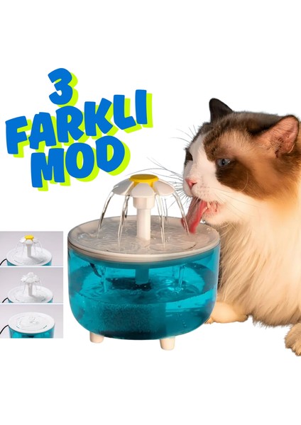 Cat It Flower 3 Fonksiyonlu Çiçekli Kedi Su Pınarı