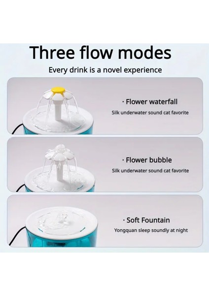 Cat It Flower 3 Fonksiyonlu Çiçekli Kedi Su Pınarı modelleri