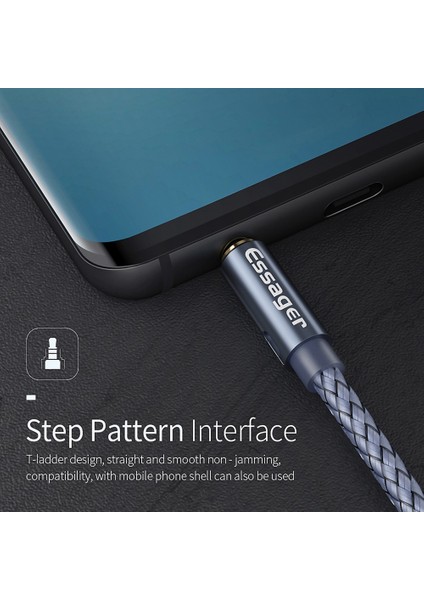 Essager Ses Kablosu Erkekten Erkeğe 3.5mm Jak Ses Kablosu Araba Kulaklık Adaptörü Jakı 3.5 mm Kablo Mikrofon Samsung S10 Plus - 2m (Yurt Dışından) indirimleri