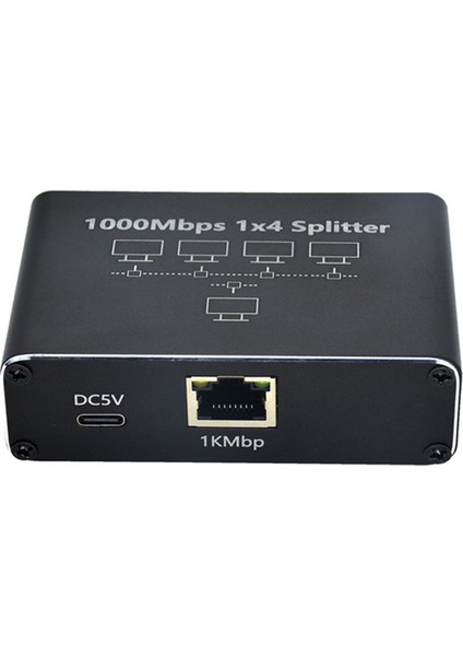 Gigabit Ağ Ayırıcı 1'den 4'e Ağ Kablosu Ayırıcı RJ45 Ağ Bağlantı Noktası Ethernet Ayırıcı Pc Dizüstü Bilgisayarlar Için Uygun (Yurt Dışından)