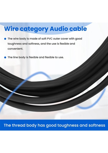3 Metre 3.5mm Stereo Jak Fişi 3 Pin Xlr Erkek Kablo Mikrofon Ses Kaydı (Yurt Dışından)