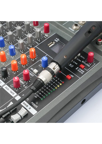 Trs 1/4 Inç - Xlr 3pin Kablo Dengeli Xlr - Jak 6.35MM Trs Sinyal Bağlantı Kablosu Mikrofon Ses Kablosu 5m (Yurt Dışından)