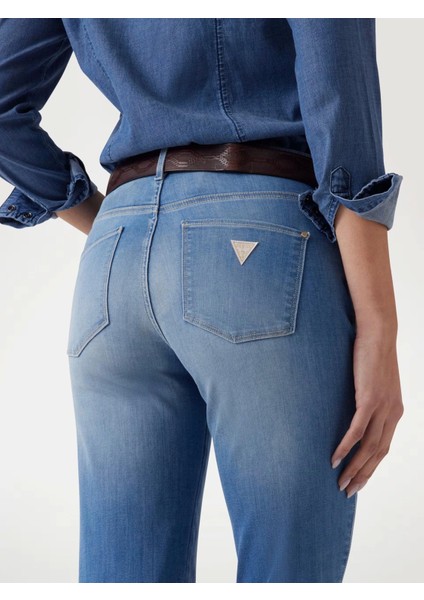 Kadın Mavi Sexy Straight Jean Pantolon fırsatları