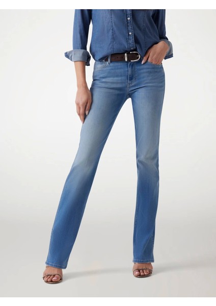 Kadın Mavi Sexy Straight Jean Pantolon modelleri