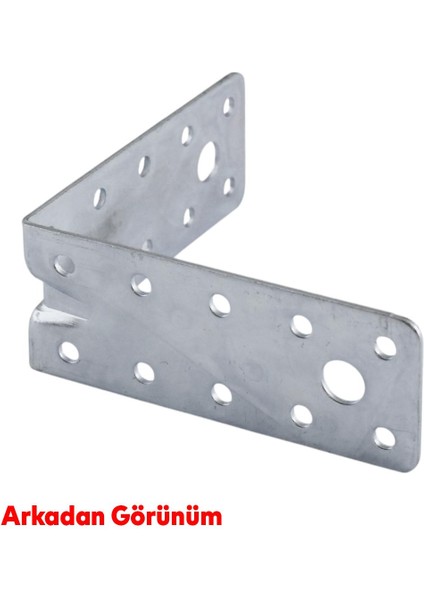 10 Adet Mobilya Dolap Duvar Sabitleme Metal Köşebent 100X100X40 mm Bağlantı Aparatı L Demiri Gönye