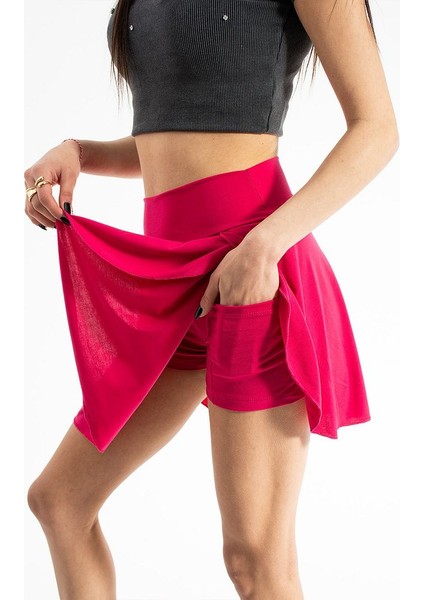 Kadın Şort Etek Cepli Rahat modelleri