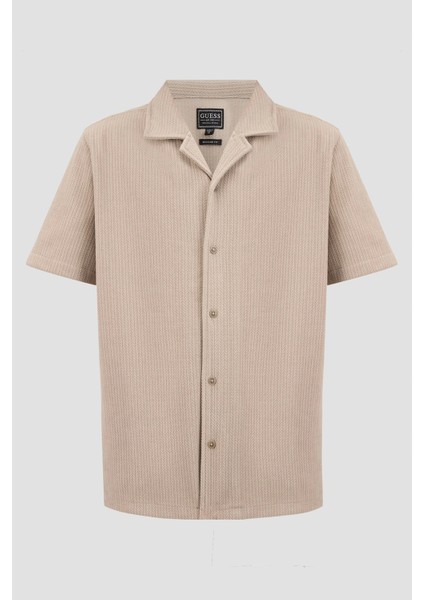 Erkek Haki Baron Dokulu Triko Gömlek fırsatları