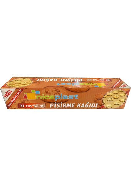 Kesimsiz Yağlı Fırın Pişirme Kağıdı - 37 cm. x 50 Metre - 1 Paket
