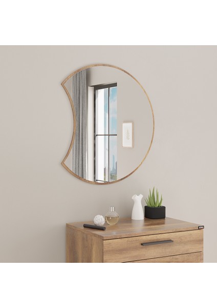 Sephia Yemek Odası Aynası Hilal - Oslo Ceviz 67X2X72 cm fiyatları