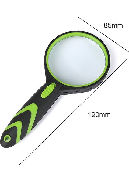 2led Lamba Kauçuk El Tipi Büyüteç 10 Kez 75MM Optik (Yurt Dışından)