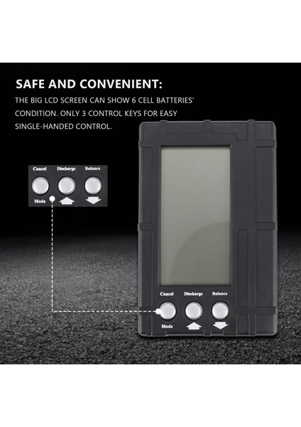 3'ü 1 Arada LCD Rc Pil Deşarj Cihazı Dengeleyici Ölçer Test Cihazı Pil Için (Yurt Dışından) indirimleri