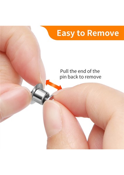 100 Adet Kilit Pimi Arka Kilit Pimi Tutucu Tokası, Broş Emaye Için (Yurt Dışından) modelleri